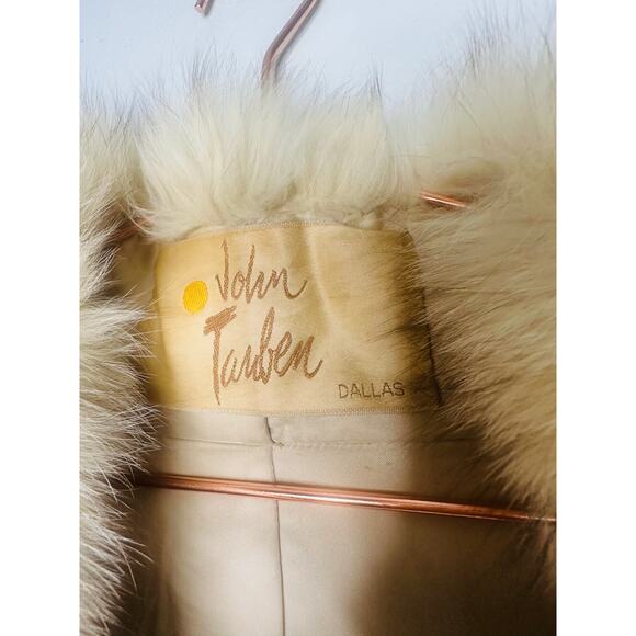 Vintage MINK White Fur Long Sleeve Front Pockets Coat Size Medium - Picture 7 of 8